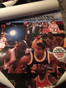Vintage Learning To Fly Poster Michael Jordan Original Promo Promotional - Picture 1 of 1