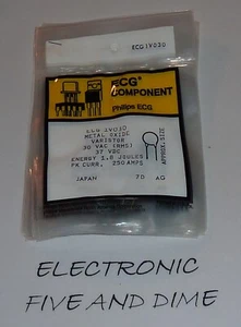 ECG1V030, VAR MOV 30VAC/38VDC 250A 47V Thru-Hole Radial - Picture 1 of 1