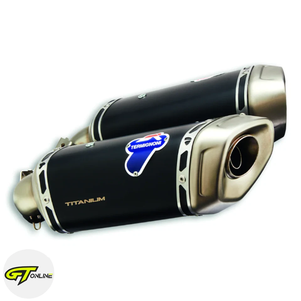 Pair Of Approved Mufflers Original 96481563A Ducati Hypermotard 950