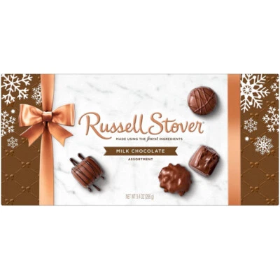 RUSSELL STOVER - Finest Milk Chocolate Assortment Box - 8 Flavors - 16 Pieces - Image 1 of 3