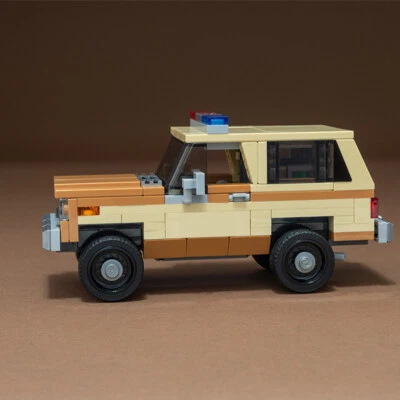 MOC Stranger Things Jim Hopper's Jeep Building Blocks Vehicles Car Toys Bricks - image 1 of 4