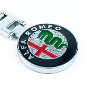 Alfa Romeo Keychain 3D Metal Logo - Picture 1 of 5
