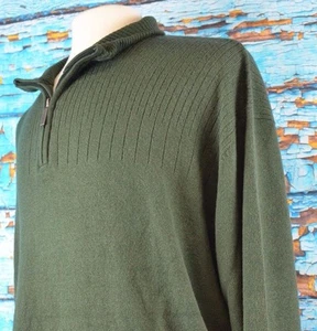 Geoffrey Beene Men's Half Zip Pullover Sweater Fleece Size 3XB NEW $85 Warm - Picture 1 of 12