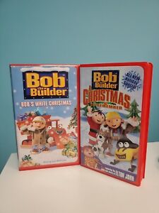 Bob the Builder: Bob's White Christmas A Christmas To Remember VHS Red Clamshell