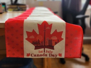 Table runner Canada Day 100% cotton - Picture 1 of 4
