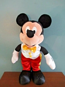 MICKEY MOUSE Peluche Juguete Formal Atuendo Sola Limpieza Sin Defectos 15" - Imagen 1 de 7