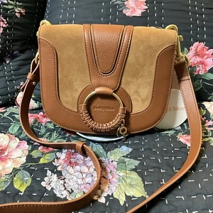 NWT See By Chloé Hana Suede & Leather Crossbody Bag MSRP$440 - Picture 1 of 11