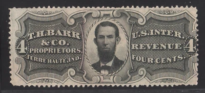RS27e T. H. Barr Proprietors Medicine Proprietary Revenue 4c Black Exp. Silk - Image 1 of 3
