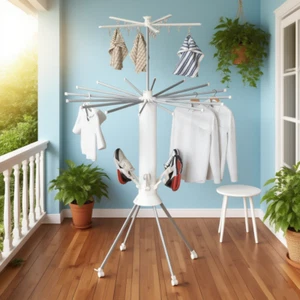 Drying Rack, Garment Rack Portable and Foldable Space Saving Laundry Drying Rack - Picture 1 of 10