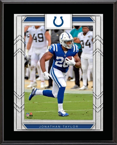 Jonathan Taylor Indianapolis Colts 10.5" x 13" Player Plaque Cover