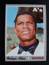 1970 Topps Baseball Card # 434 Felipe Alou - Oakland Athletics