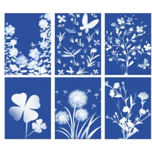 31Pcs Cyanotype Paper 5.8 x 8.3” High Sensitivity Sun Print Paper Nature - Picture 1 of 10