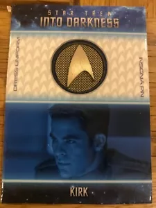 STAR TREK MOVIES 2014: INTO DARKNESS: BADGE CARD: INSIGNIA PIN - KIRK - Picture 1 of 1