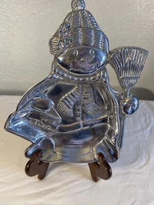 Schneemann Bonboniere Tablett LENOX "Let It Snow" Weihnachten Urlaub Nuss - Bild 1 von 6