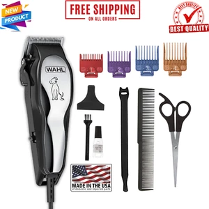 WAHL PET CLIPPERS Professional Heavy Duty Trimmer Thick Hair Dog Grooming Kit - Picture 1 of 8
