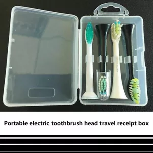 Electric Toothbrush Head Storage Case Transparent Portable Box Universal Hol_wi - Picture 1 of 12