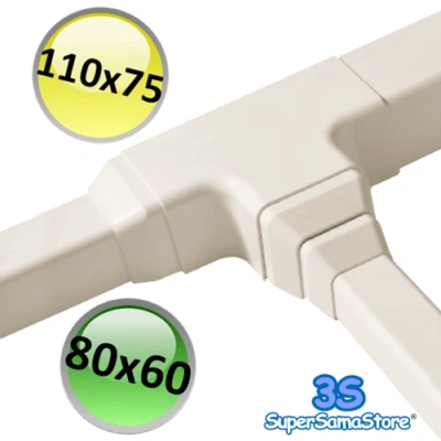 3S RIDUZIONE x CANALINA CONDIZIONAMENTO 110X75 - 80x60 - Immagine 1 di 2