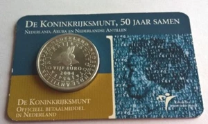 Niederlande / Holland 5 Euro 2004 Coincard De Koninkrijksmunt, 50 jaar samen - Picture 1 of 1