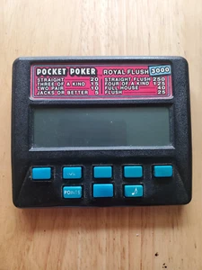 Radica Pocket Poker Royal Flush 3000 Electronic Handheld Game Model #1310 - Picture 1 of 3