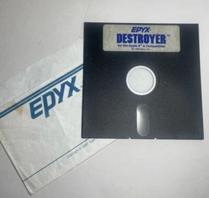 EPYX DESTROYER Vintage Apple II 128k Computer Game Floppy Disk - Picture 1 of 2
