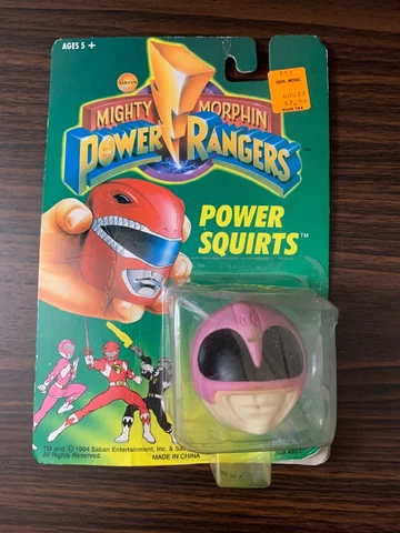Vintage 1994 Saban Power Rangers Power Squirts Pink Toy Water Squirting Head Cover