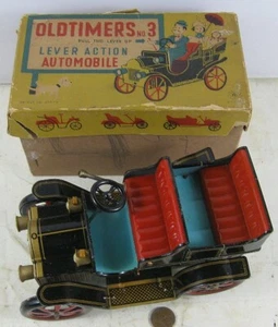 Vintage 1950's Painted Tin Friction Oldtimers No 3 TM Japan in Box - Picture 1 of 9