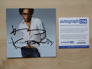 Lenny Kravitz Autogramm signed CD Booklet "Greatest Hits" ACOA - Picture 1 of 3