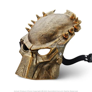 Predator Alien Mask Hunter Warrior Scifi Action Movie Comic Cosplay Bronze Black - Picture 1 of 15