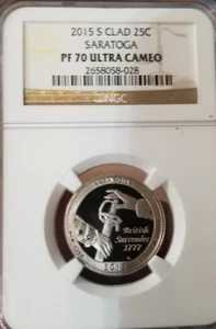 2015 S Clad 25C Saratoga PF-70 Ultra Cameo - Picture 1 of 2