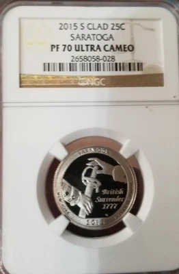 2015 S Clad 25C Saratoga PF-70 Ultra Cameo - Image 1 of 2