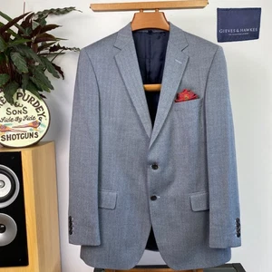 Gieves & Hawkes (42R) Savile Row Wool & Silk Herringbone TWEED Sport Coat Jacket - Picture 1 of 17