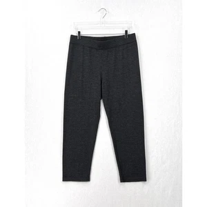EILEEN FISHER Merinowolle Hose Damen Medium anthrazit grau Pull On Pullover Strick - Bild 1 von 12