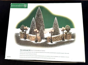 (2) Vintage 2001 Department 56 Stadt Landschaft Sets (13 Stück) mit Batterien Lichter EUC! - Bild 1 von 14