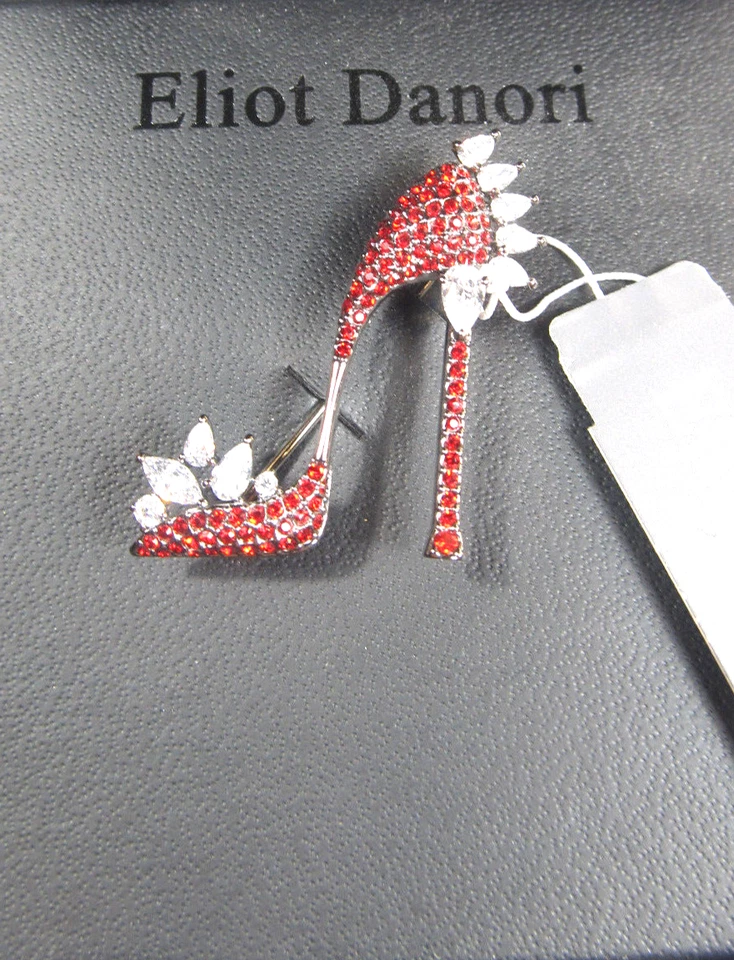 Eliot Danori Red Crystal High Heel Pin D3