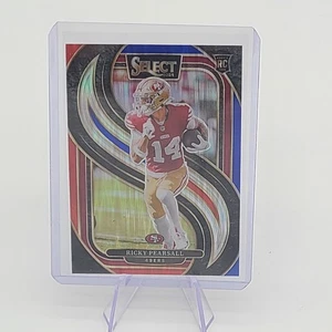 2024 Panini Select Football Ricky Pearsall Premier Level Red White Blue Shock - Bild 1 von 2