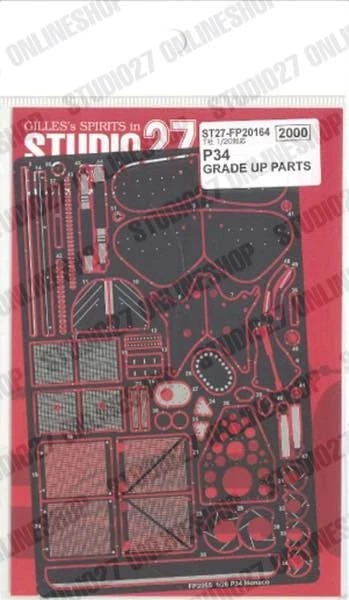 Studio27 1/20 P34 MONACO Upgrade Parts (ex FP2055) for Tamiya kit - Image 1 of 1