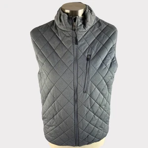 Chaleco Haggar In Motion Mujer Pequeño Gris Exterior Cremallera Completa Bolsillos Acolchados - Imagen 1 de 10