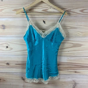 Vintage GIacie Trägertop klein 100 % Seide Spitze Babydoll Y2K - Bild 1 von 13