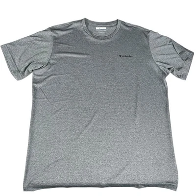 Novo sem etiquetas Columbia ajuste regular Dri-Fit manga curta tamanho grande cinza casual ativo - Imagem 1 de 4
