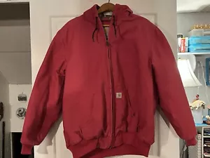 Carhartt Womens Jacket 16/18 XL Dusty Rose W/Cano Lining Heavy Weight Hooded - Picture 1 of 14