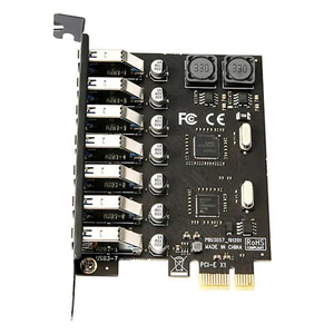 5Gbps 7 Ports PCI-E to USB 3.0 HUB PCI Express Expansion Adapter Converter Card - Imagen 1 de 11