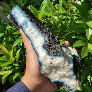 1831GR New Discovery Sumatra  Dumortierite Rough Crystal Blue Ice Mineral - Picture 1 of 22