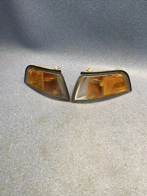 95-98 LANCER/EVO Clear AMBER CORNER LIGHT Driver Passenger - Image 1 of 4