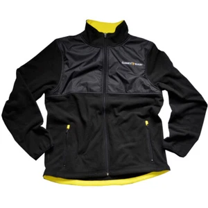 Men Black Fleece Jacket Full Zip Front Pockets Guinness LogoÃÂ Microfleece - Picture 1 of 1
