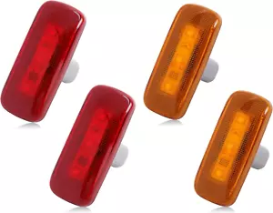 4PCS Dual Cab Bed Fender LED Side Marker Lights 2010-2017 Dodge Ram 2500 3500 - Picture 1 of 12