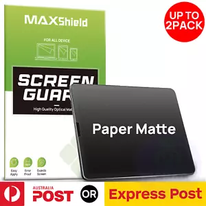 Paper Matte Screen Protector Fr iPad 11 10 9 Pro 13" 11" 2025 M4 Air 6 5 4 10.9" - Picture 1 of 10