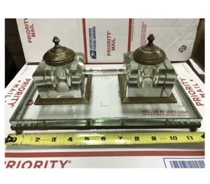 Antique 1900’s Imperial Russian Inkwell Desk Set S.S. Bekhli Бехли St.Petersburg - Picture 1 of 11