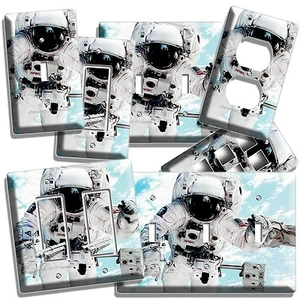 OPEN SPACE NASA ASTRONAUT SWITCH WALL PLATE OUTLET HOME ROOM GEEK NERD ART DECOR - Picture 1 of 29