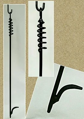 2 Chimenea Fire Poker Longitud Personalizada 36" y 52", Hecho por Herrero, Incluye envío Foto 1 de 4