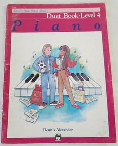 Alfred's Beginner Piano Books- Level 4 Duet Piano Book Children's Learning - Picture 1 of 4
